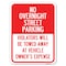 Signmission No Overnight Street Parking Violators Will Be Towed Away at Vehicle Owners Expense, A-1824-23823 A-1824-23823 - alternate 1